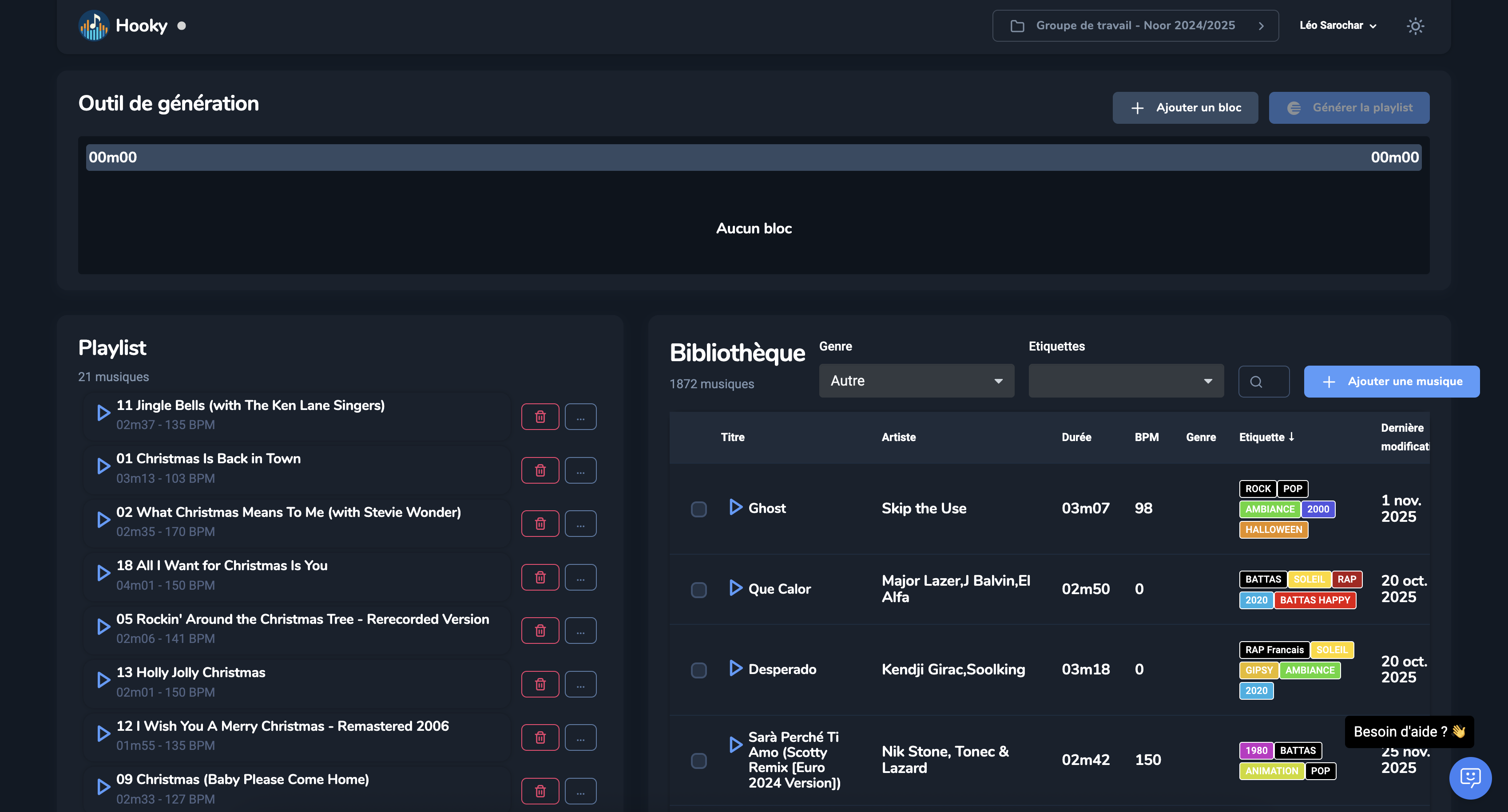 Capture d'écran - Mode Association